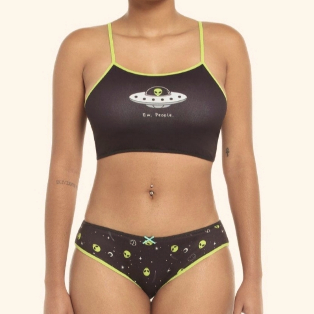 Bioworld Ew People Bralette & 2 pants set - Small/Medium